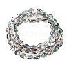 Electroplate Glass Beads Strands EGLA-B005-01A-FR04-2
