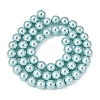 Eco-Friendly Dyed Glass Pearl Round Beads Strands HY-A002-8mm-RB106-5