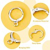 25Pairs Brass Huggie Hoop Earring Findings KK-CN0001-84-3