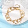 Alloy Handcuff with Freedom Link Chain Necklaces for Men Women BJEW-JB10128-02-2