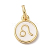 Real 18K Gold Plated Brass Enamel Charms KK-L216-001G-H02-1