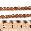 Natural Garnet Beads Strands G-F509-13-4mm-01-2