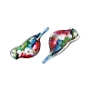 2Pcs Transparent Epoxy Resin Pendants RESI-A044-03C-2