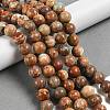 Dyed Natural Regalite/Imperial Jasper/Sea Sediment Jasper Beads Strands G-B124-C03-11-5