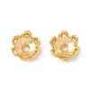 6-Petal Brass Bead Caps KK-A162-03G-3