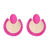 Bohemia Alloy Raffia Stud Earring for Women PW-WGEE6FD-01-1