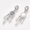 Alloy European Dangle Charms X-MPDL-S066-073-2