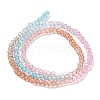 Transparent Painted Glass Beads Strands DGLA-A034-T2mm-A19-5