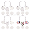 4Pcs 304 Stainless Steel and Brass Bracelets Making BJEW-PH01793-1