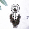 Woven Net/Web with Peacock Feather Pendant Decoration PW-WG7809E-01-1