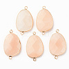 Natural Pink Aventurine Gemstone Links G-R464-003B-1