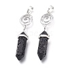 Natural Lava Rock Pointed Big Pendants G-D0021-01P-16-3