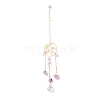 Hanging Crystal Aurora Wind Chimes HJEW-Z003-01-1