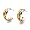 304 Stainless Steel Stud Earrings X-EJEW-O066-03M-2