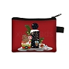 Christmat Letter Printed Polyester Wallets with Zipper PW-WGB27ED-09-1