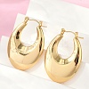 304 Stainless Steel Rhinestone Hoop Earrings for Women EJEW-U046-08C-G-1