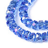 Electroplate Glass Beads Strands EGLA-T021-20F-3