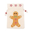 Christmas Theme Cotton Fabric Cloth Bag LS-ABAG-H104-A03-2