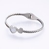 304 Stainless Steel Bangles BJEW-P223-13P-2