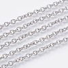 Tarnish Resistant 304 Stainless Steel Cable Chains CHS-F006-02D-P-1