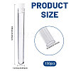 150Pcs Plastic Sewing Needle Organizers Tubes with Cap CON-CA0001-037B-2