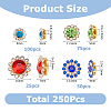 Glass Rhinestone Buttons DIY-HS0001-64-2