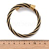 304 Stainless Steel Torque Bangles for Women BJEW-P310-24MC02-5