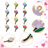 ARRICRAFT 48Pcs 12 Styles Alloy Enamel Pendants FIND-AR0004-28-3