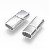 Tarnish Resistant 304 Stainless Steel Magnetic Clasps with Glue-in Ends STAS-G143-80P-2