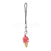 Glass Beaded Ice Cream Pendant Decorations HJEW-MZ00179-01-2