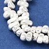 Electroplated Synthetic Non-Magnetic Hematite Beads Strands G-U003-10-3