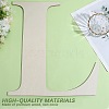 Letter Unfinished MDF Sheets WOOD-WH20012-008L-7