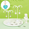 12Pcs 6 Colors Heart with Word Love Enamel Dangle Leverback Earrings EJEW-DC0001-26-5
