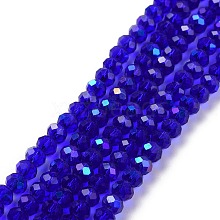 Electroplate Glass Beads Strands X1-EGLA-A034-T6mm-L16