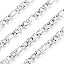 304 Stainless Steel Figaro Chains CHS-M001-04P