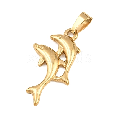 Ion Plating(IP) 304 Stainless Steel Pendants STAS-B141-03B-G-1