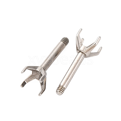 304 Stainless Steel Stud Earring Findings STAS-B091-02C-04P-1