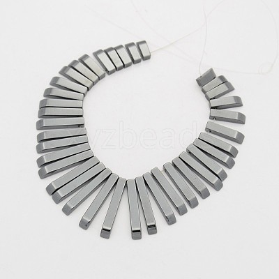 Electroplated Non-magnetic Synthetic Hematite Graduated Bead Strands G-D618-09-1