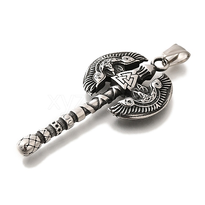 304 Stainless Steel Big Pendants STAS-G350-44B-AS-1