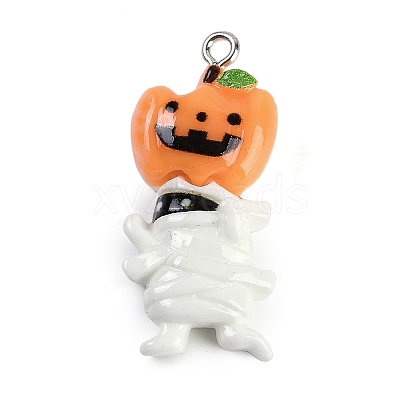 Halloween Theme Resin Pendants RESI-M046-01I-1