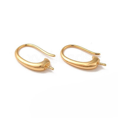 Rack Plating Brass Earring Hooks KK-G480-09G-1