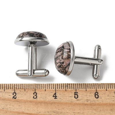 304 Stainless Steel Cuff Buttons G-C185-02P-40-1