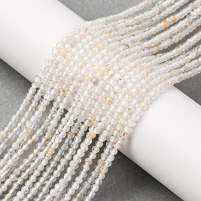 Natural White Topaz Beads Strands G-RM241221-A9-1