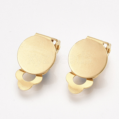 304 Stainless Steel Clip-on Earring Findings STAS-T045-33B-G-1