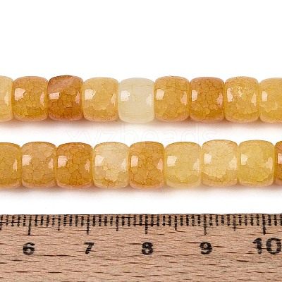 Baking Paint Crackle Glass Beads Strands DGLA-N019-02A-01-1