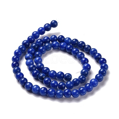 Natural Mashan Jade Round Beads Strands G-D263-4mm-XS09-1