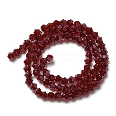 Transparent Electroplate Glass Beads Strands EGLA-A039-T2mm-A27-1