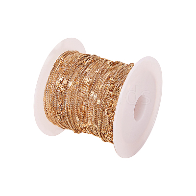 Soldered Brass Coated Iron Curb Chains CH-CJ0001-01A-KCG-1