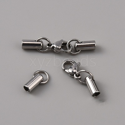 304 Stainless Steel Lobster Claw Clasps STAS-WH0044-06C-P-1