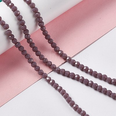 Faceted(32 Facets) Glass Beads Strands EGLA-J042-36A-08-1